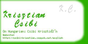 krisztian csibi business card